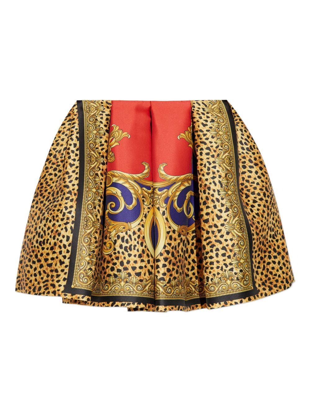 Gonna Mini Cheetah Barocco Versace 10219881A16247 5R730 Versace 