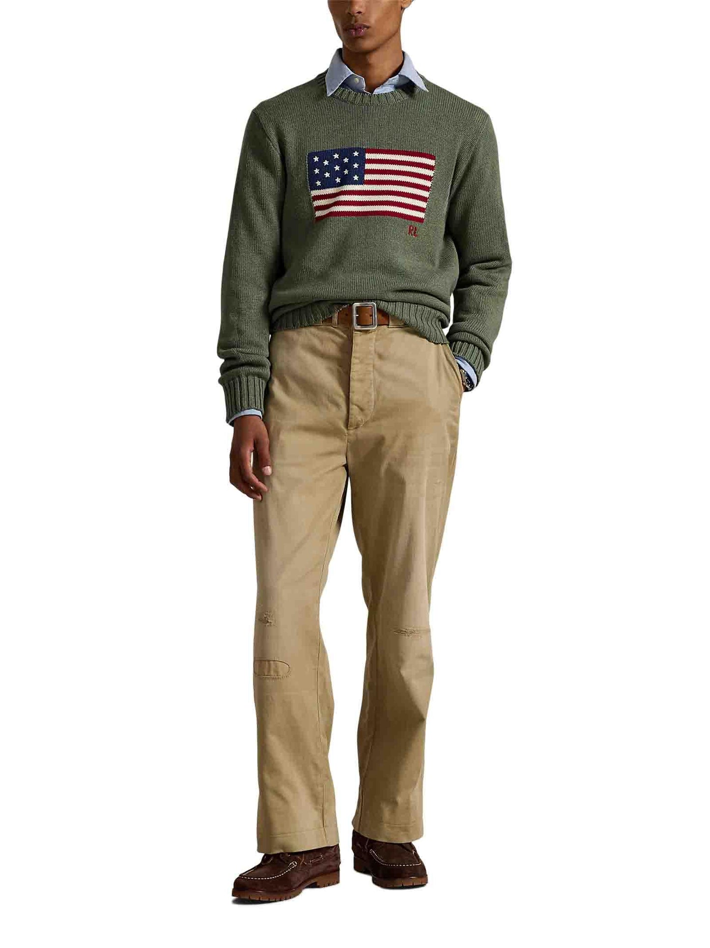 Maglia L'iconica maglia con bandiera Polo Ralph Lauren 710718281 010 Polo Ralph Lauren 