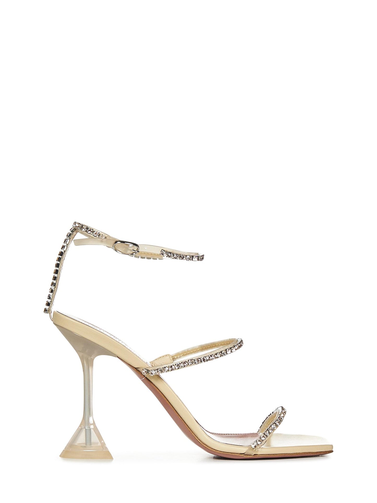 Sandali GILDA GLASS Amina Muaddi GILDAGLASSSANDAL VANILLA Amina Muaddi 
