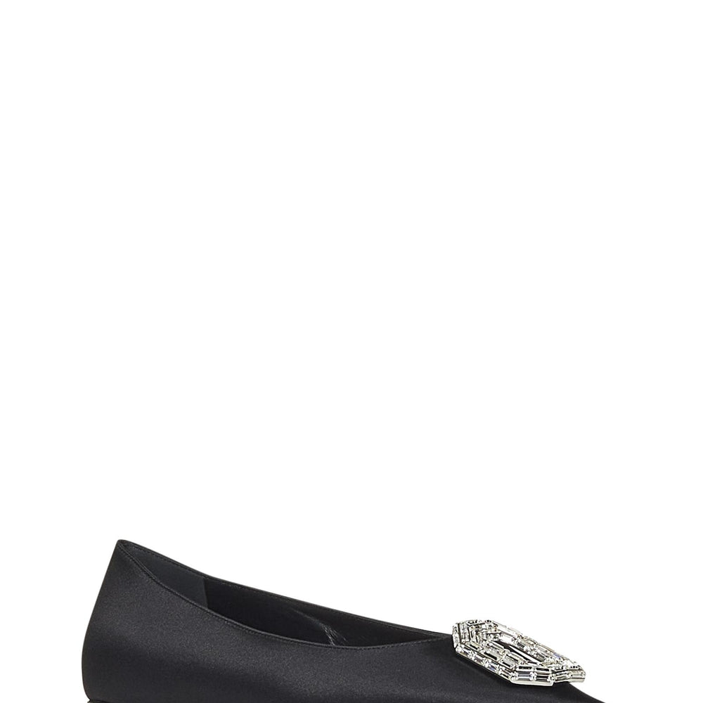 Amina Muaddi Camelia Flat Ballet shoes CAMELIAFLAT BLACK Amina Muaddi 
