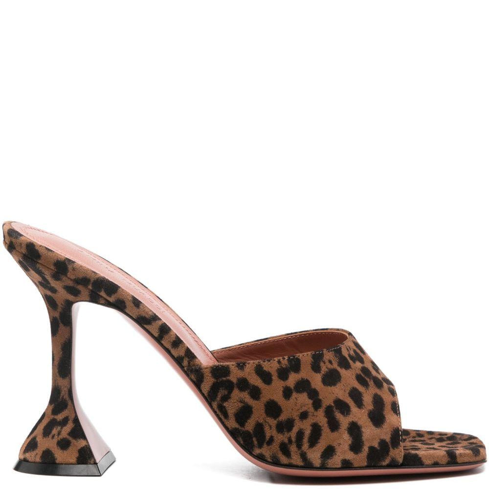 Sandali LUPITA 95 Amina Muaddi LUPITASLIPPERSUEDE95 LEOPARD Amina Muaddi 