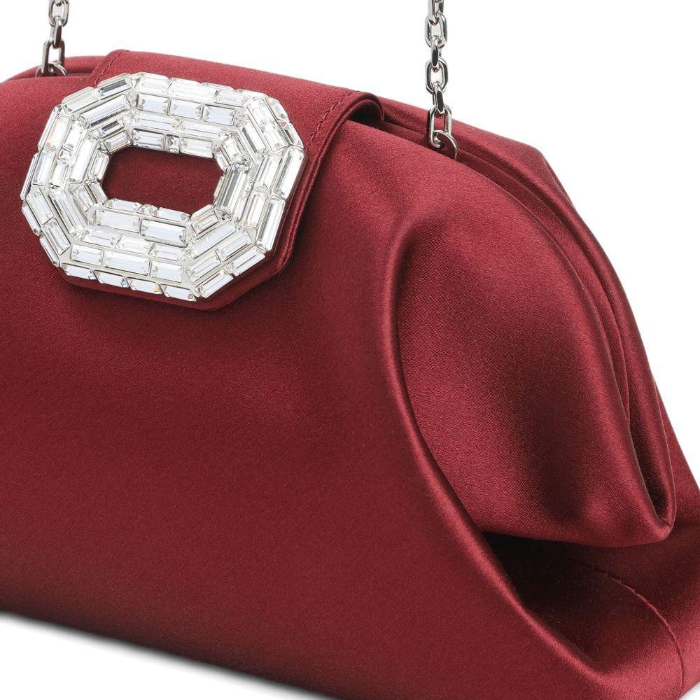 
                  
                    Clutch Camelia Satin Amina Muaddi CAMELIASATIN WINE Amina Muaddi 
                  
                