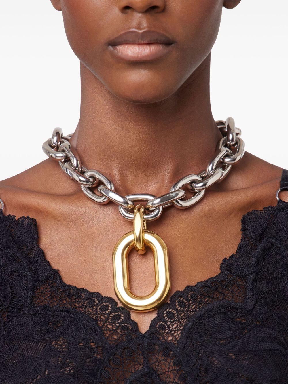 Collana XL Link Rabanne 25PBB0015MET388 M0089 Rabanne 