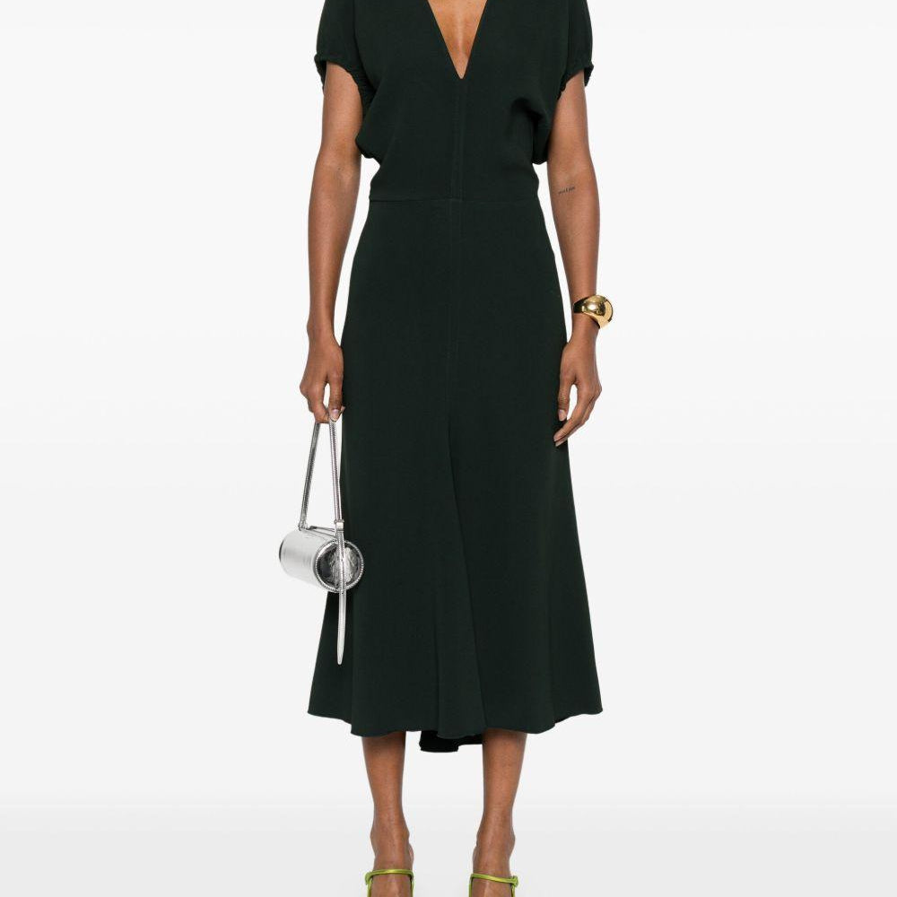 Abito Midi Edith Victoria Beckham 1325WDR006381A DARKPINE Victoria Beckham 