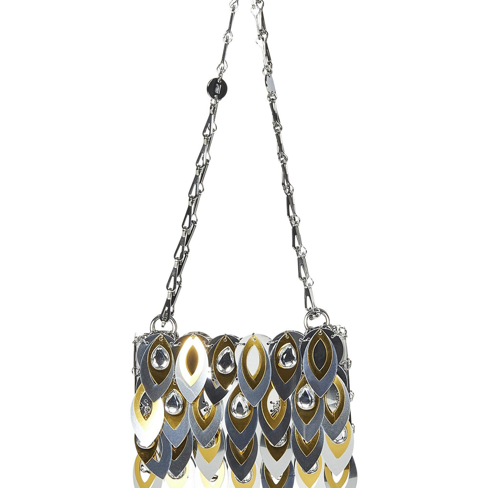 Borsa a spalla NANO SPARKLE LEAVES Rabanne 25ESS0137PLX165 M042 Rabanne 