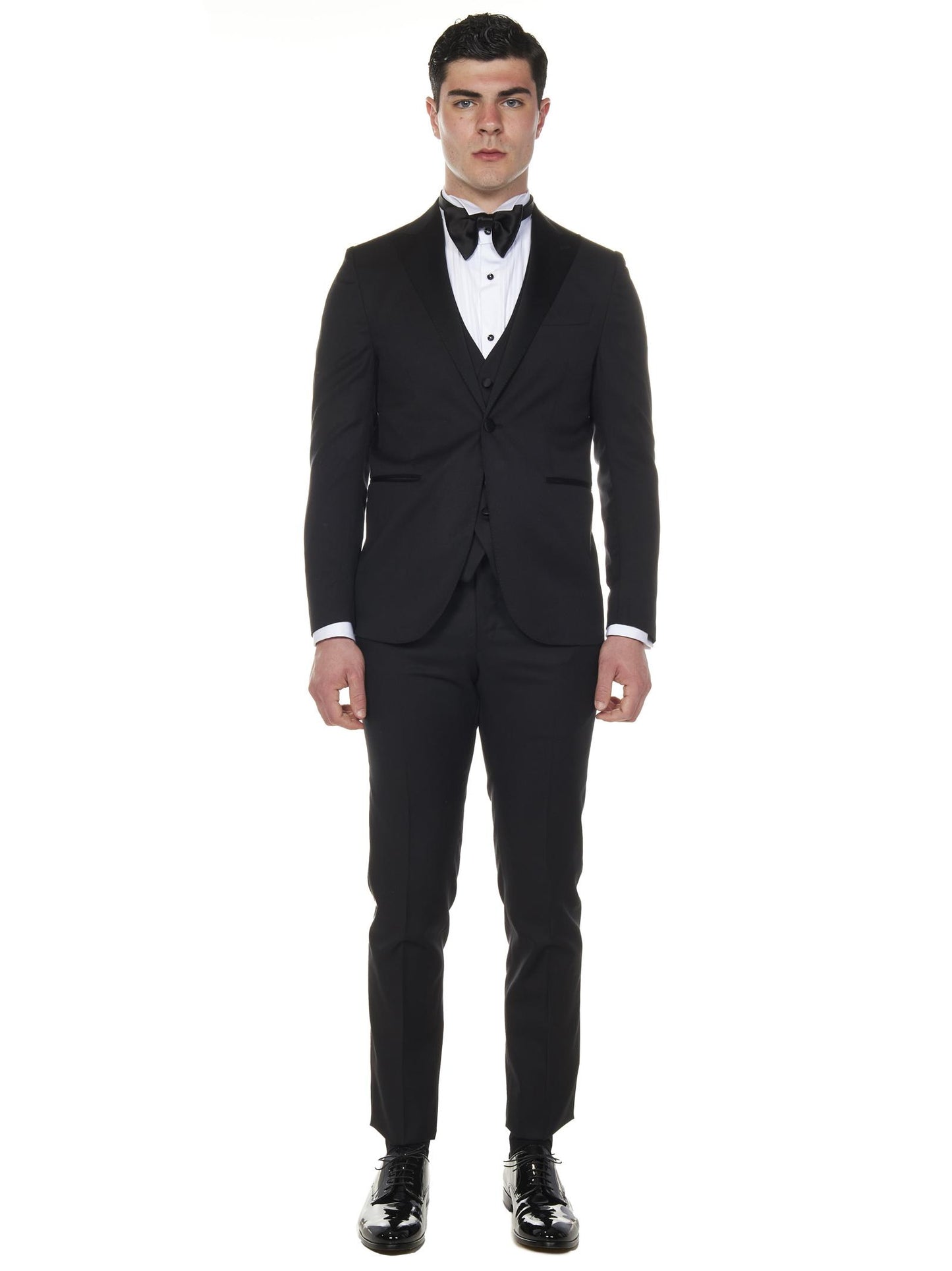 Abito Modello James Bond 007 Franzese Napoli FRACRISTAL NERO Franzese Collection 