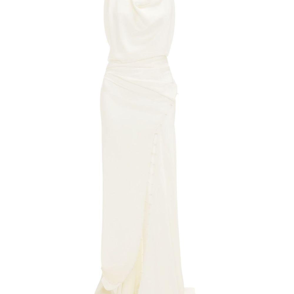 Abito Lungo Victoria Beckham 1425WDR006796A IVORY Victoria Beckham 