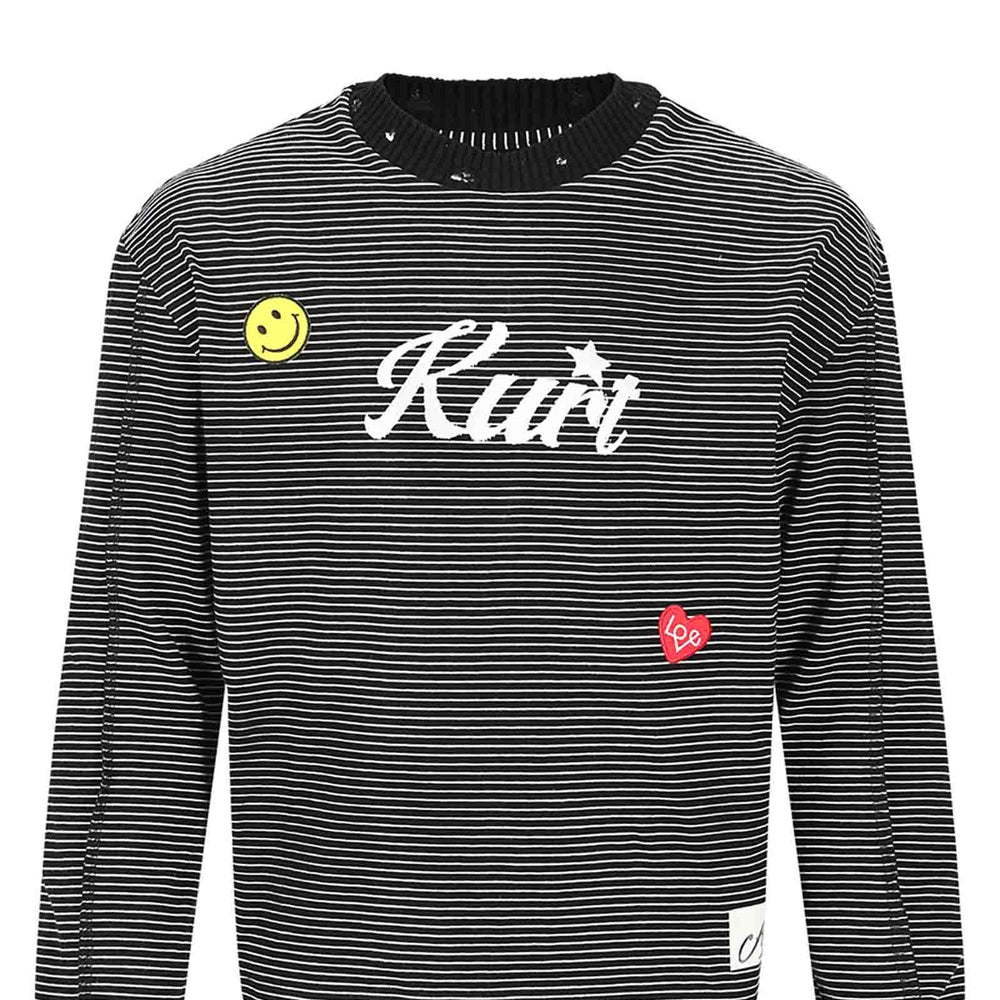 
                  
                    T-shirt Kurt Stripe Anderson bell ATB1247M BLK Andersson Bell 
                  
                