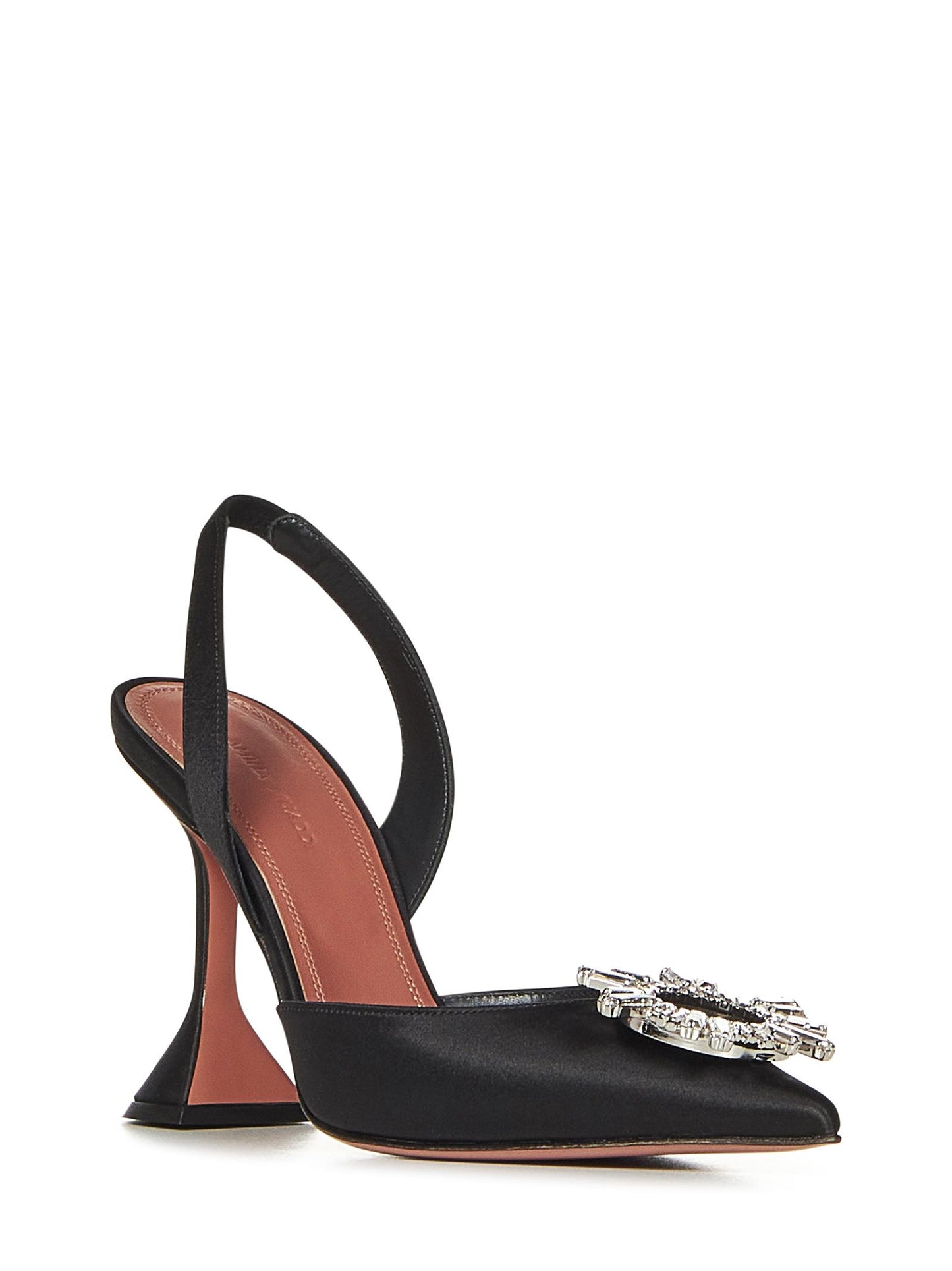 Décolleté Begum Sling Satin Amina Muaddi BEGUMSLINGSATIN BLACK Amina Muaddi 