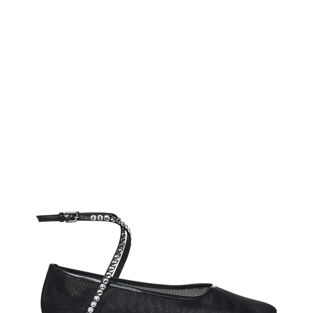Ballerine ANE MESH CRYSTAL Amina Muaddi ANEMESHCRYSTAL BLACK Amina Muaddi 