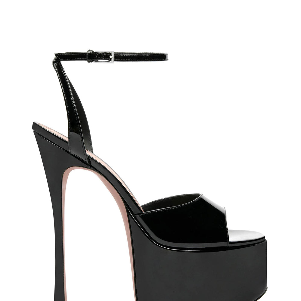 Amina Muaddi AYASANDAL155BLACK