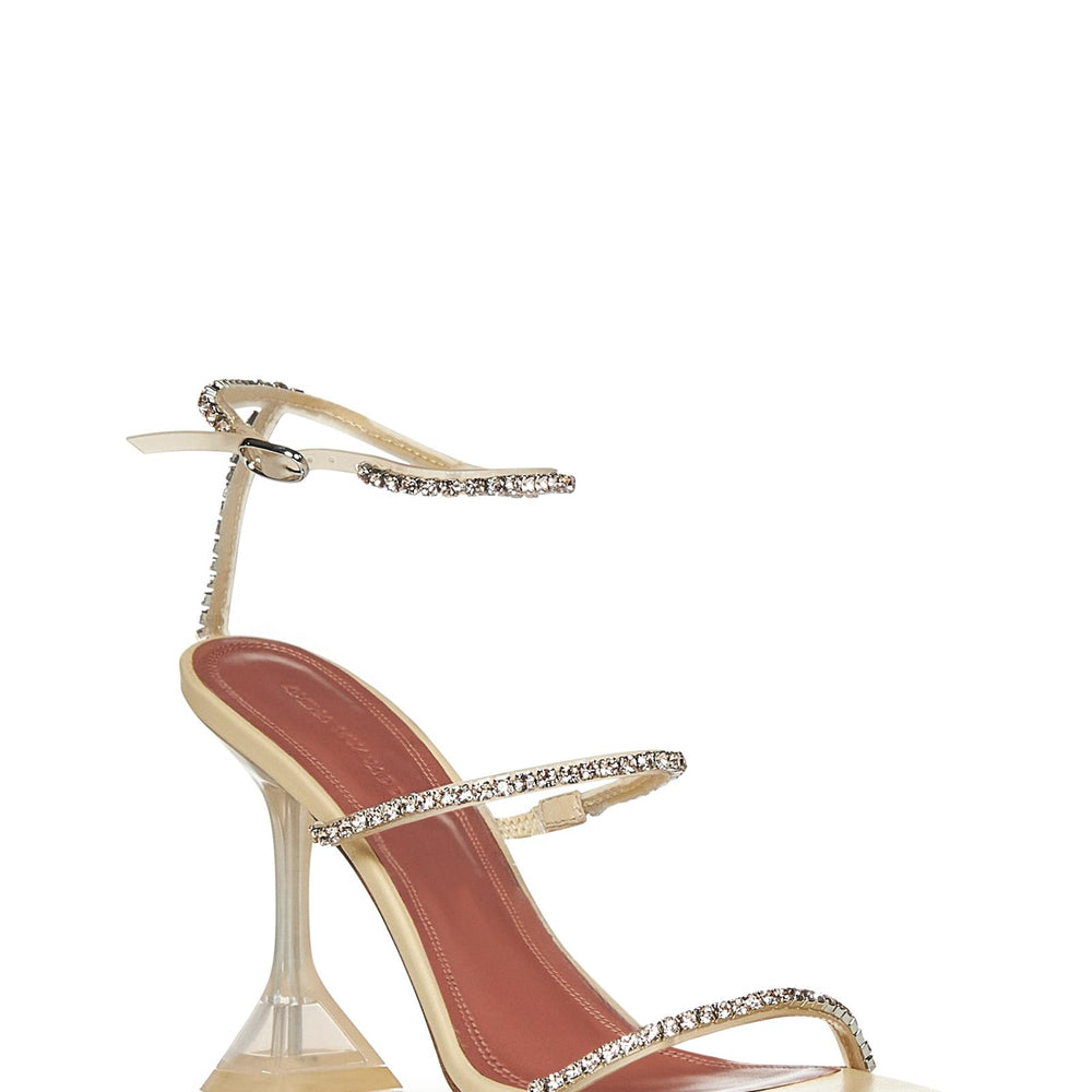 Sandali GILDA GLASS Amina Muaddi GILDAGLASSSANDAL VANILLA Amina Muaddi 