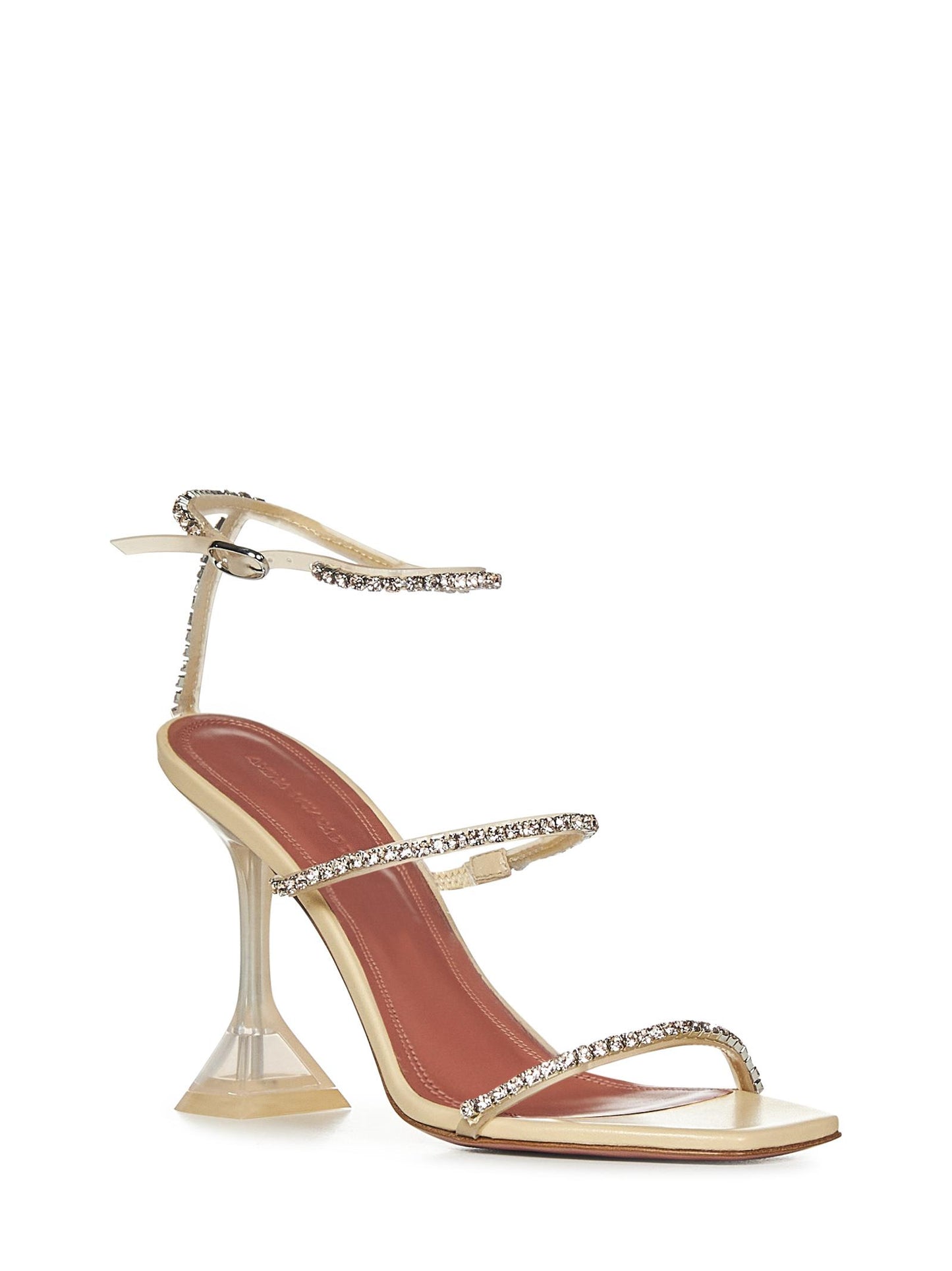 Sandali GILDA GLASS Amina Muaddi GILDAGLASSSANDAL VANILLA Amina Muaddi 