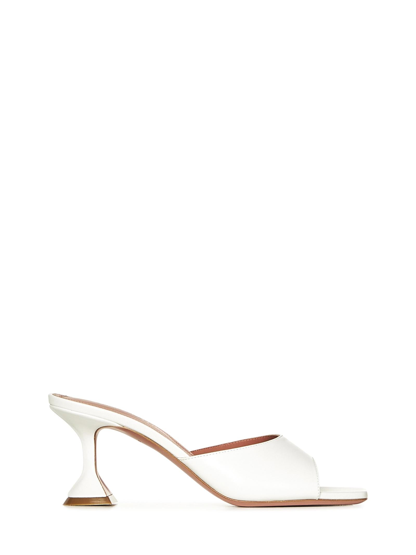 Amina Muaddi LUPITASLIPPER70WHITE