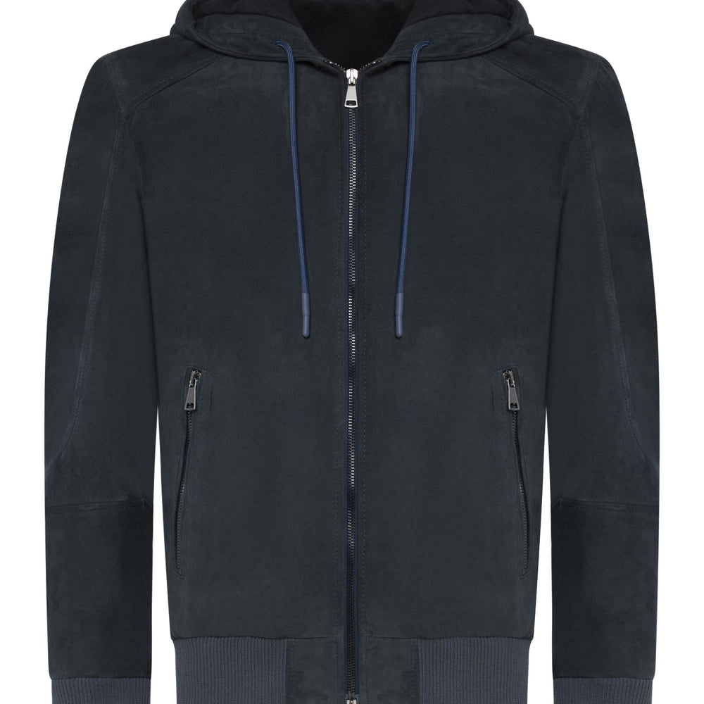 Giubbino modello Bugatti Franzese Napoli<BR/> DF866 BLU Franzese Collection Pronta Sartoria 