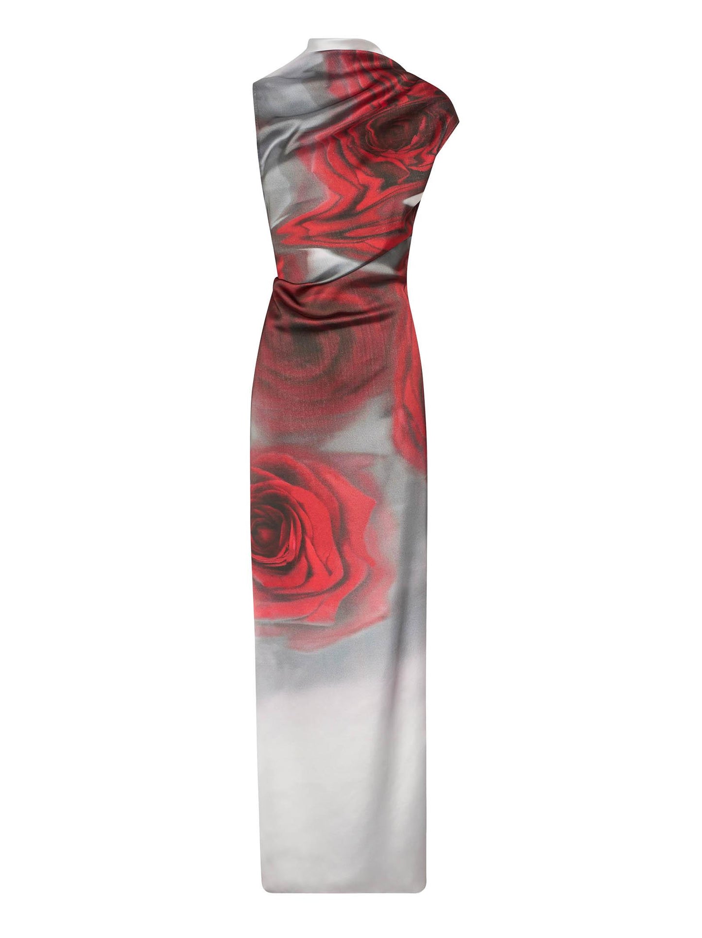 Abito Lungo The Long Red Blurry Roses Jean Paul Gaultier WDR075W050 010230 Jean Paul Gaultier 