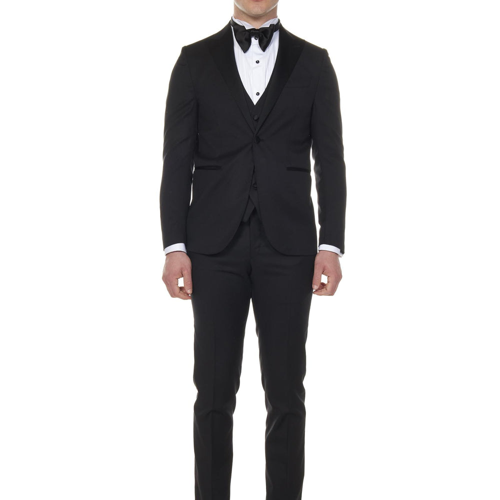 Abito Modello James Bond 007 Franzese Napoli FRACRISTAL NERO Franzese Collection Pronta Sartoria 