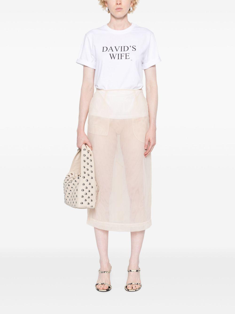 T-shirt Victoria Beckham 1324JTS005886A WHITE Victoria Beckham 