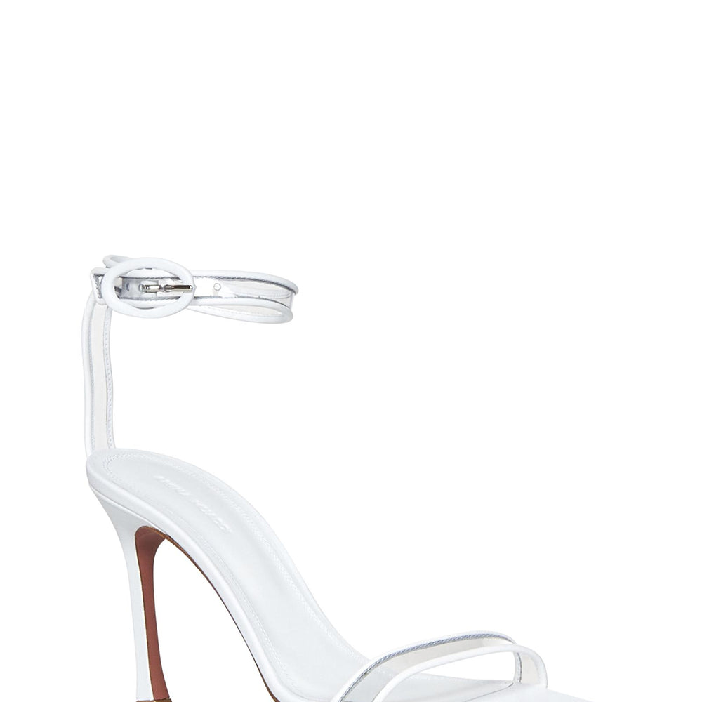Amina Muaddi KIMGLASSSANDAL95WHITE