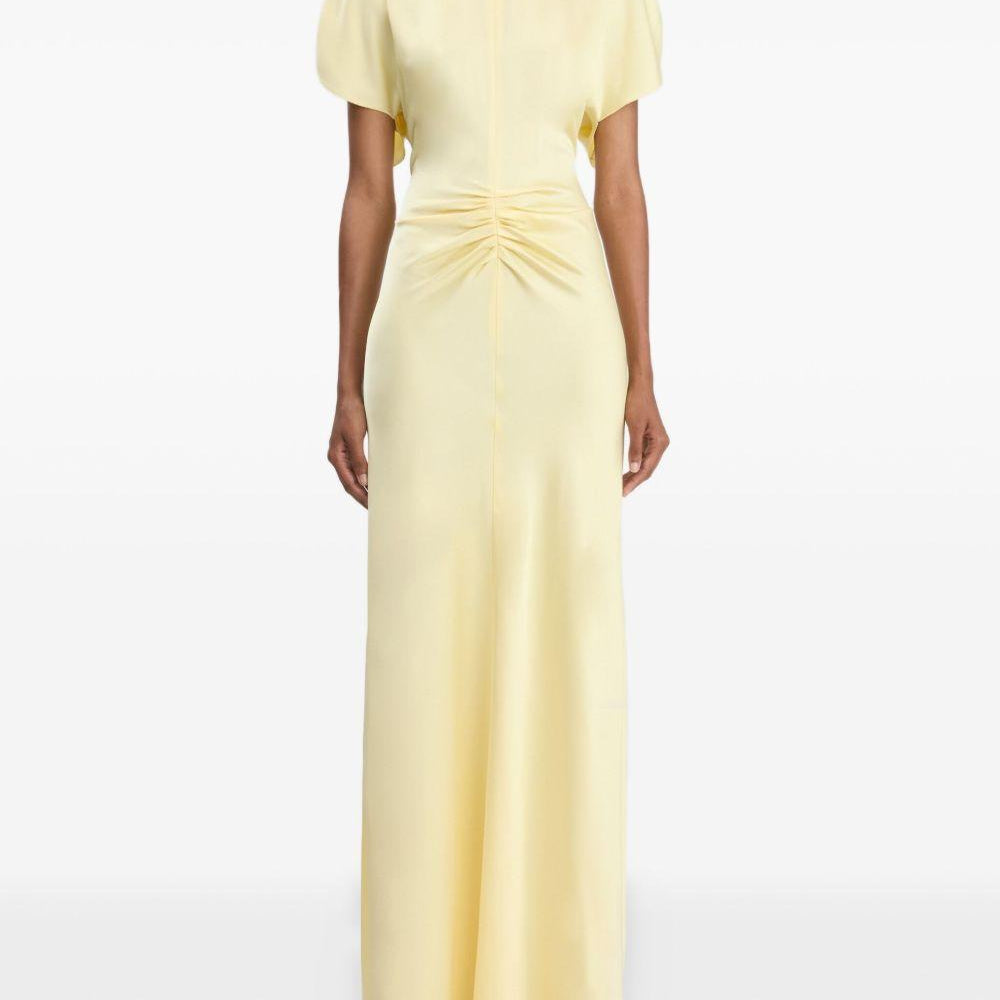 Abito Lungo Victoria Beckham 1425WDR007004A YELLOW Victoria Beckham 