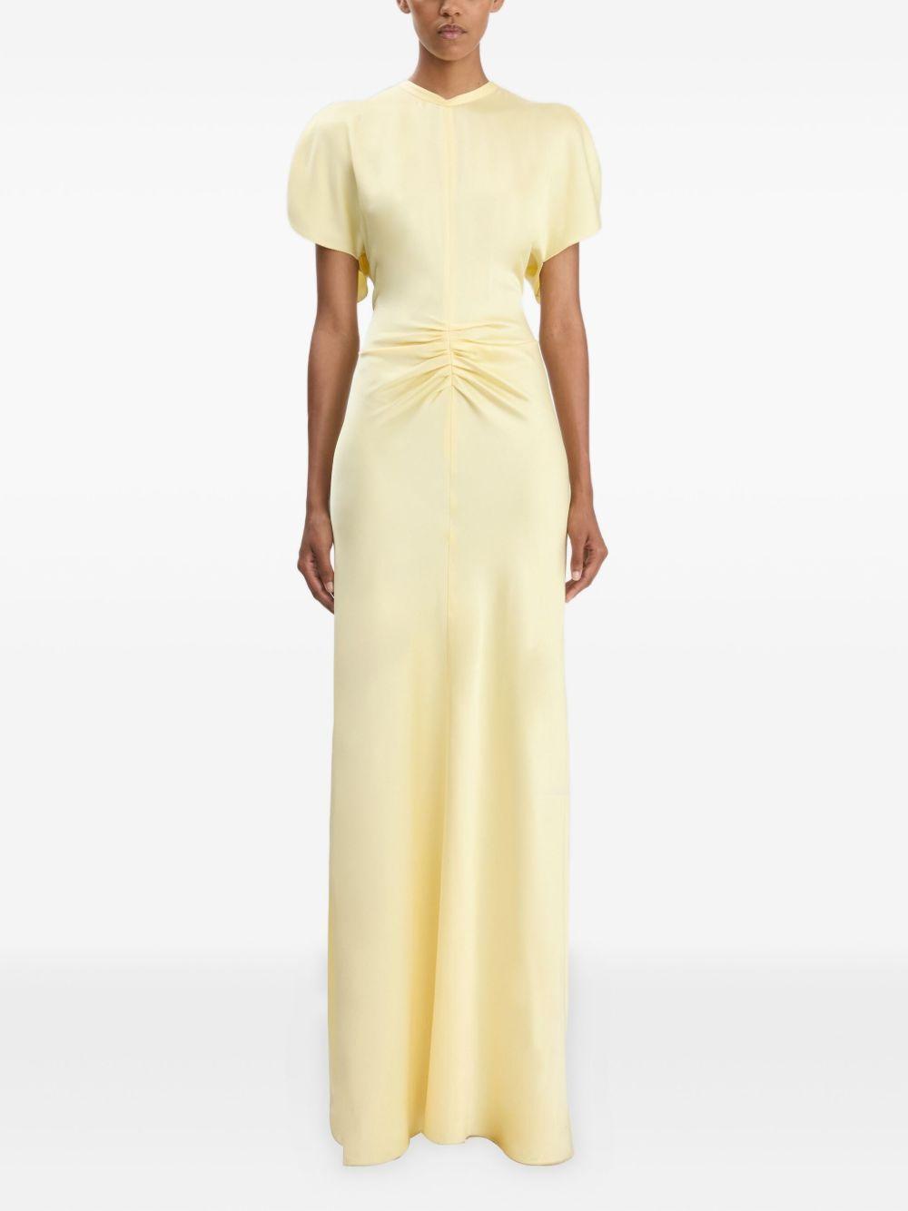 Abito Lungo Victoria Beckham 1425WDR007004A YELLOW Victoria Beckham 