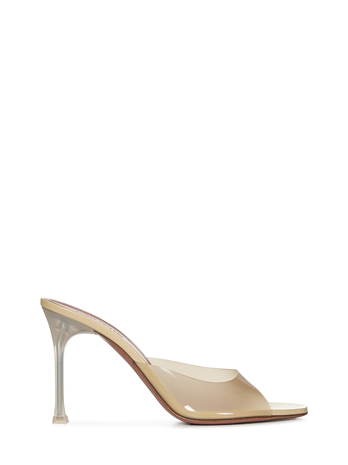 Sandali ALEXA GLASS SLIPPER 95 Amina Muaddi<BR/> ALEXAGLASSSLIPPER VANILLA Amina Muaddi 