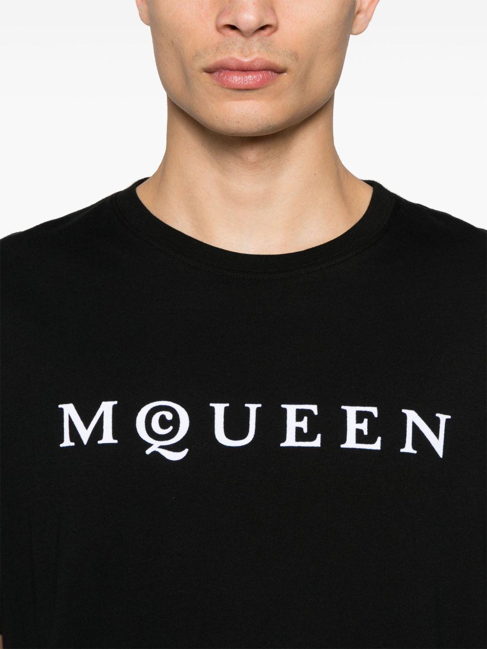 Tシャツ・カットソー alexander mcqueen SS25 T-shirts (828420 QTADD0520) Men's McQueen-T-Shirt in Black | McQueen US