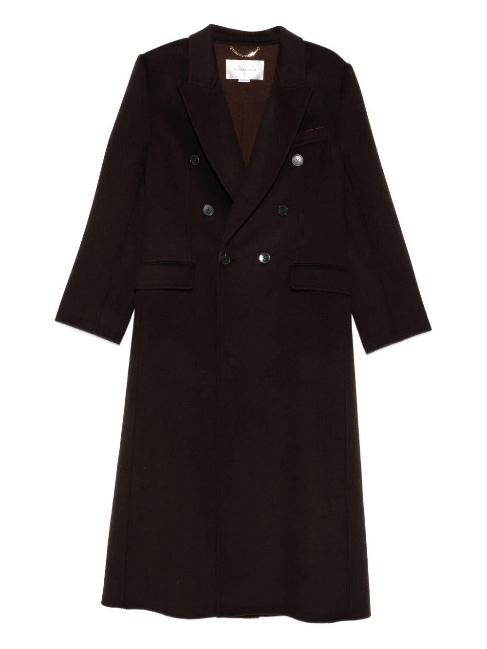 Cappotto Victoria Beckham 1325WCT006440A CHOCOLATE Victoria Beckham 