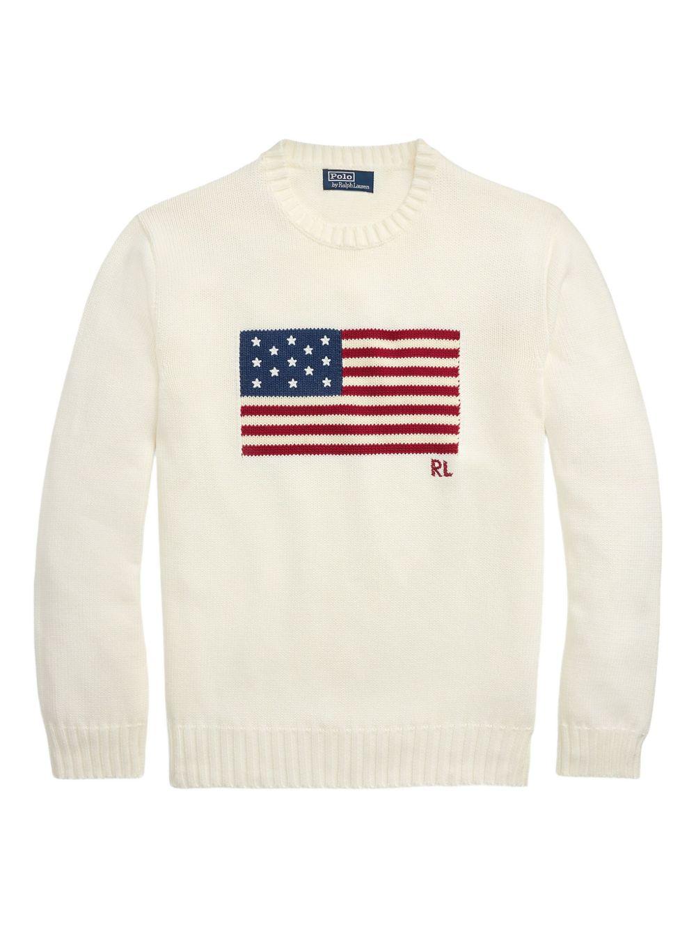 Maglia L'iconica maglia con bandiera Polo Ralph Lauren 710718281 009 Polo Ralph Lauren 