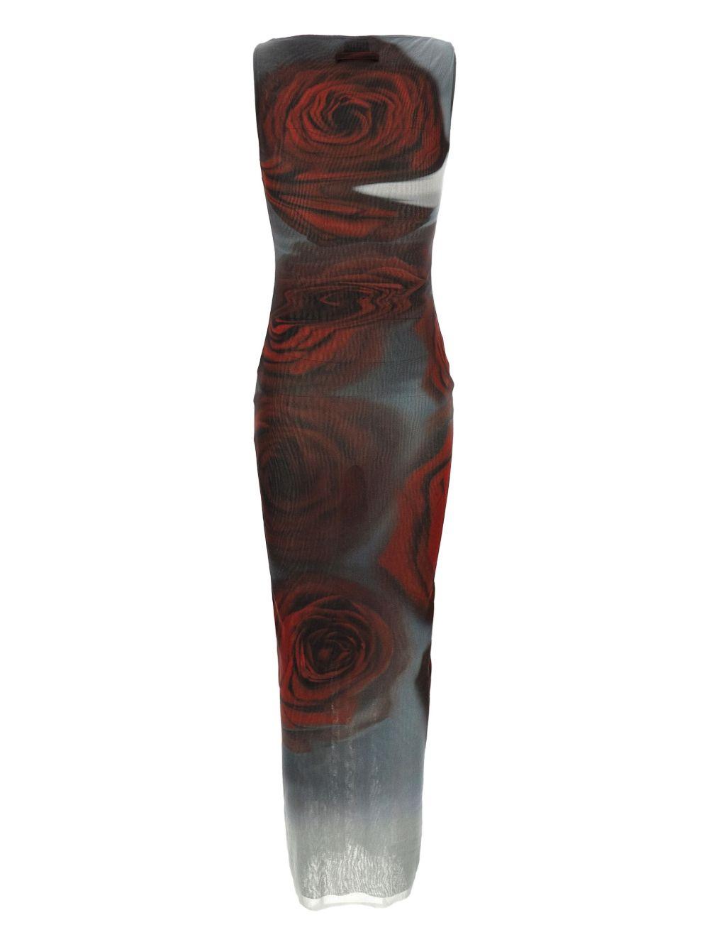 Abito Blurry Roses Jean Paul Gaultier WDR053M011P 010230 Jean Paul Gaultier 