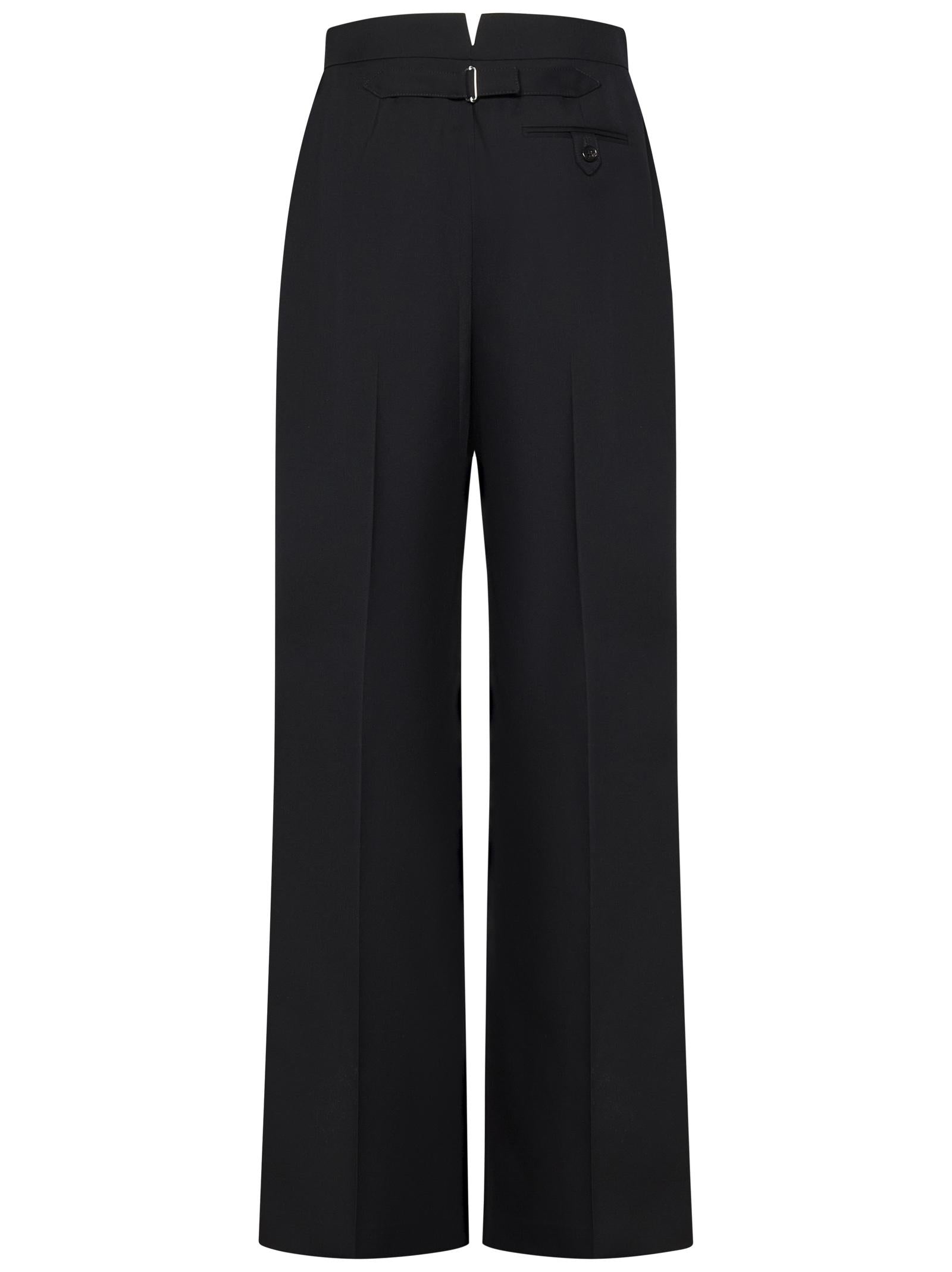 パンツ ALEXANDER MCQUEEN Women Straight Pants 830005QJADK 1000 Blac Alexander McQueen trousers – Michele Franzese