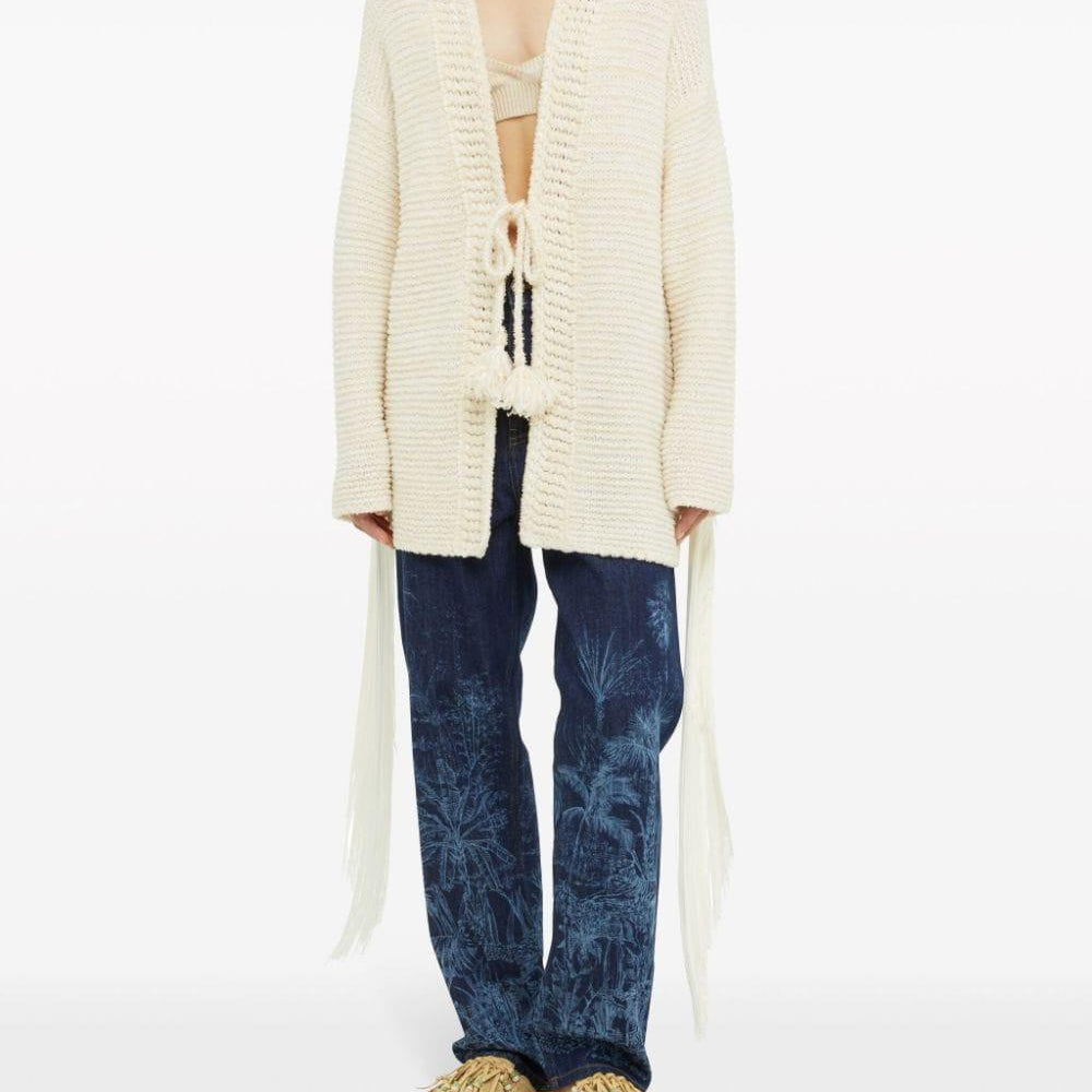 Cardigan Bright Hues Fringed Alanui<BR/> LWHB081R24KNI002 0303 Alanui 