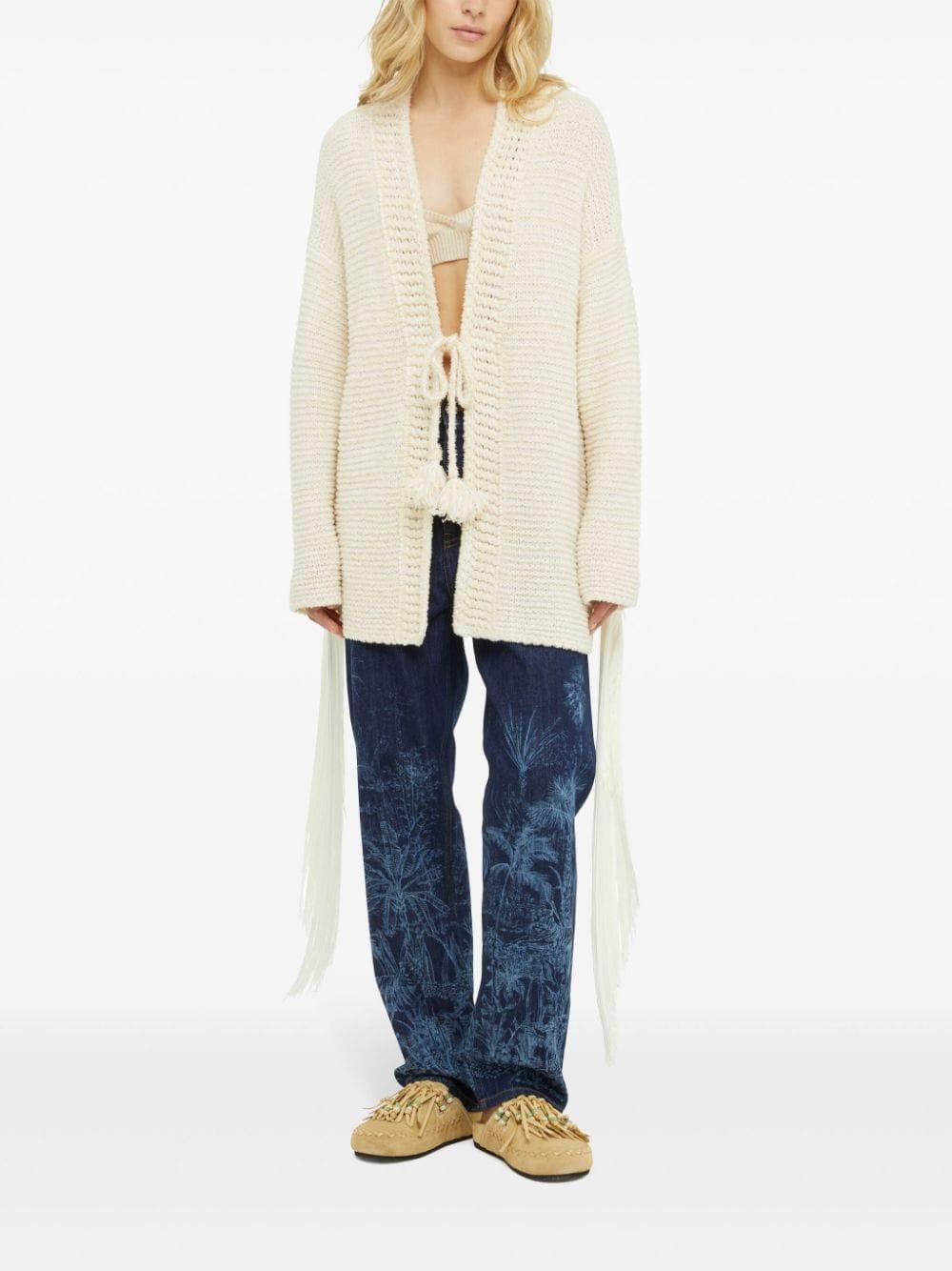 Cardigan Bright Hues Fringed Alanui<BR/> LWHB081R24KNI002 0303 Alanui 
