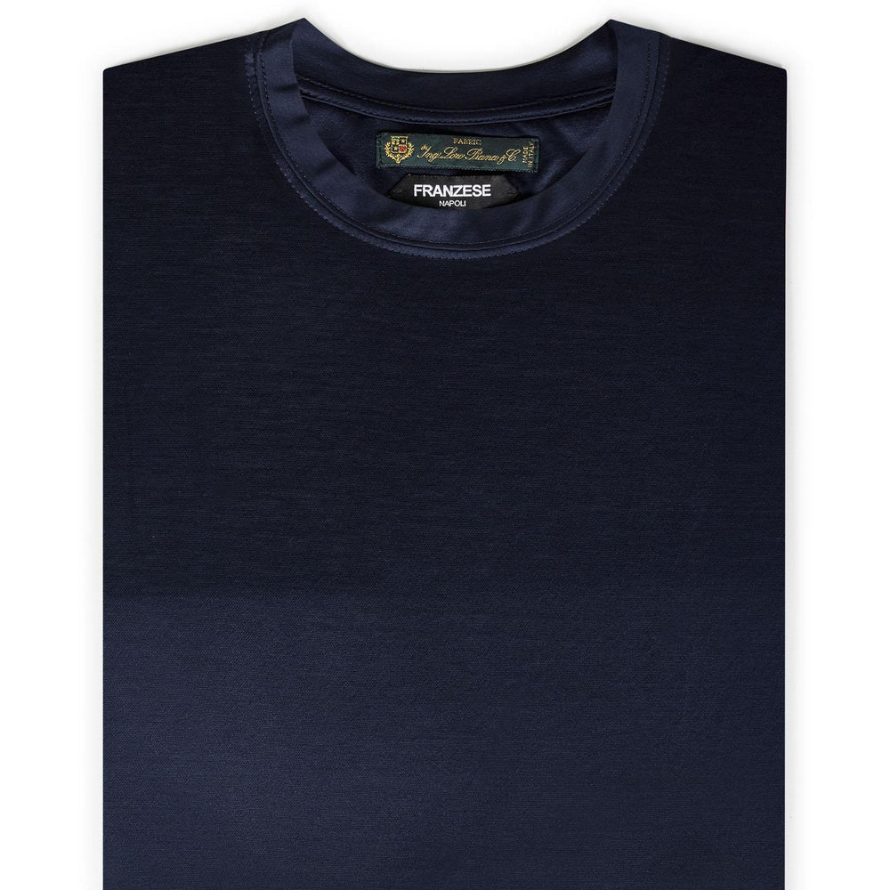 
                  
                    T-shirt modello nuvola Franzese Napoli FRATH09. BLU Franzese Collection Pronta Sartoria 
                  
                