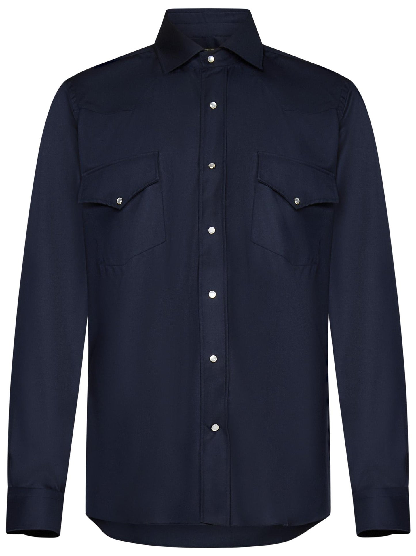 Camicia modello Gianni Agnelli Franzese Napoli 39001 BLU Franzese Collection 