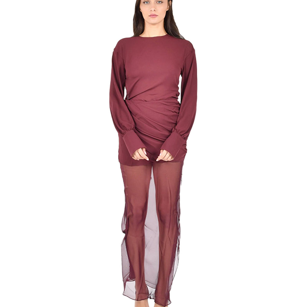 Abito DAVINA Nensi Dojaka NDDR227B6000400 BURGUNDY Nensi Dojaka 