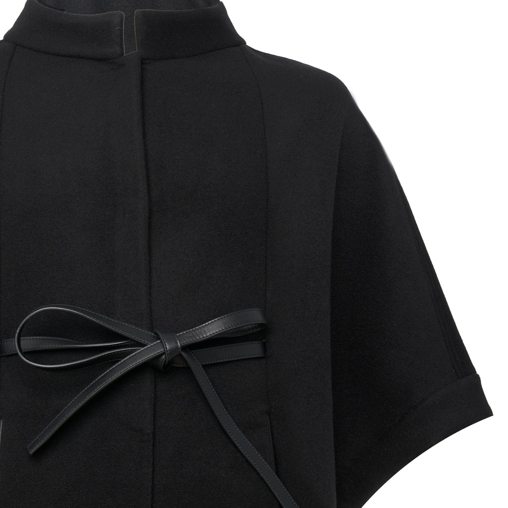 Mantella modello Kim Kardashian Franzese Napoli AJK16D980 NERO Franzese Collection Pronta Sartoria 