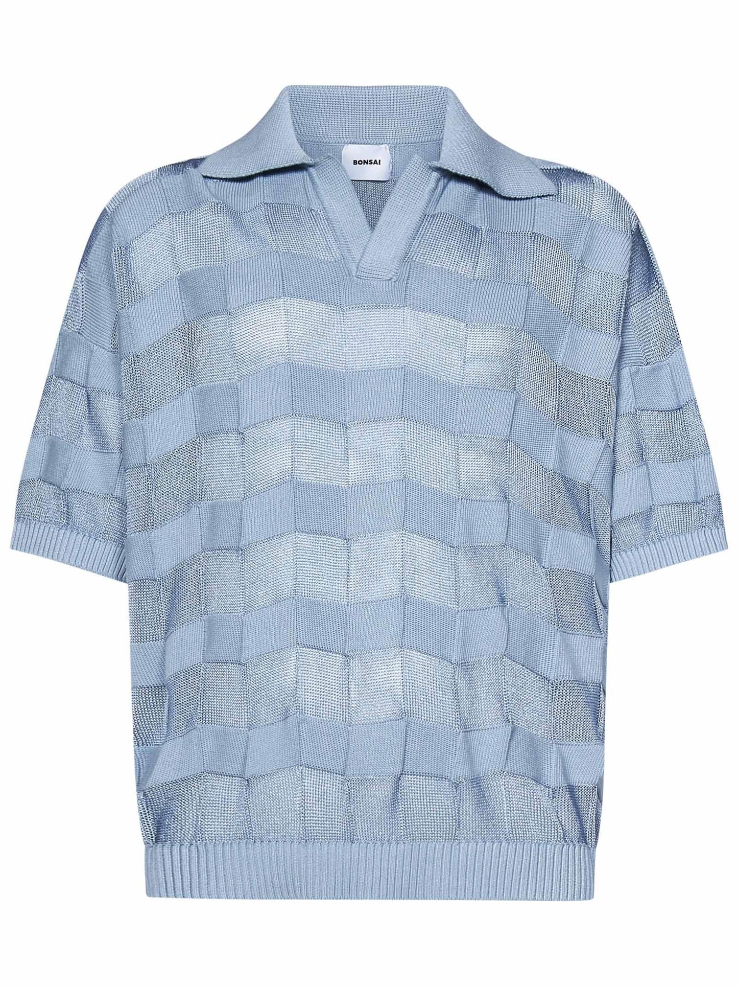 Bonsai Polo shirt SS25KN014 BLU Bonsai 