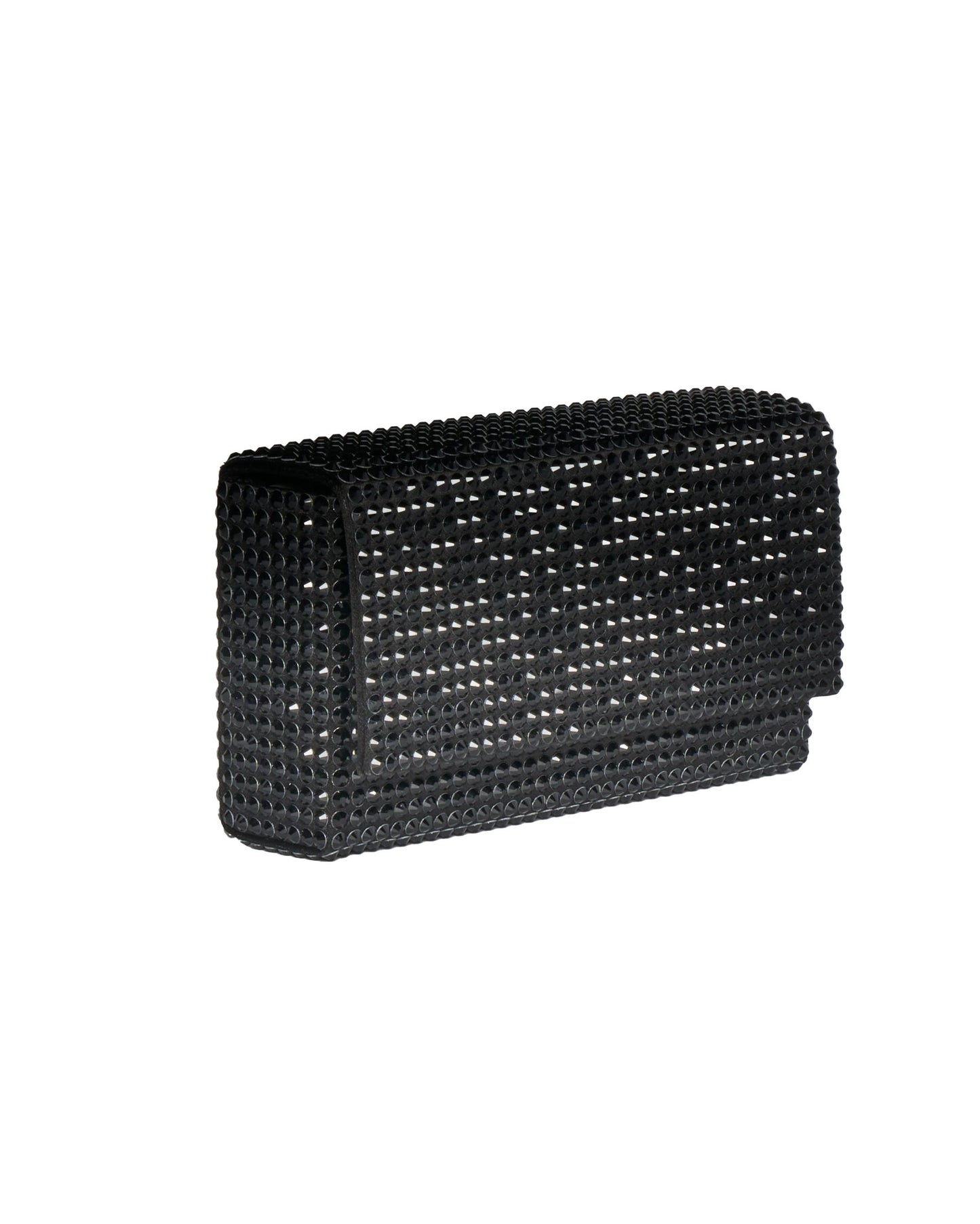 Clucth Paloma Mini Satin Amina Muaddi PALOMAMINISATIN BLACKJETBLACK Amina Muaddi 