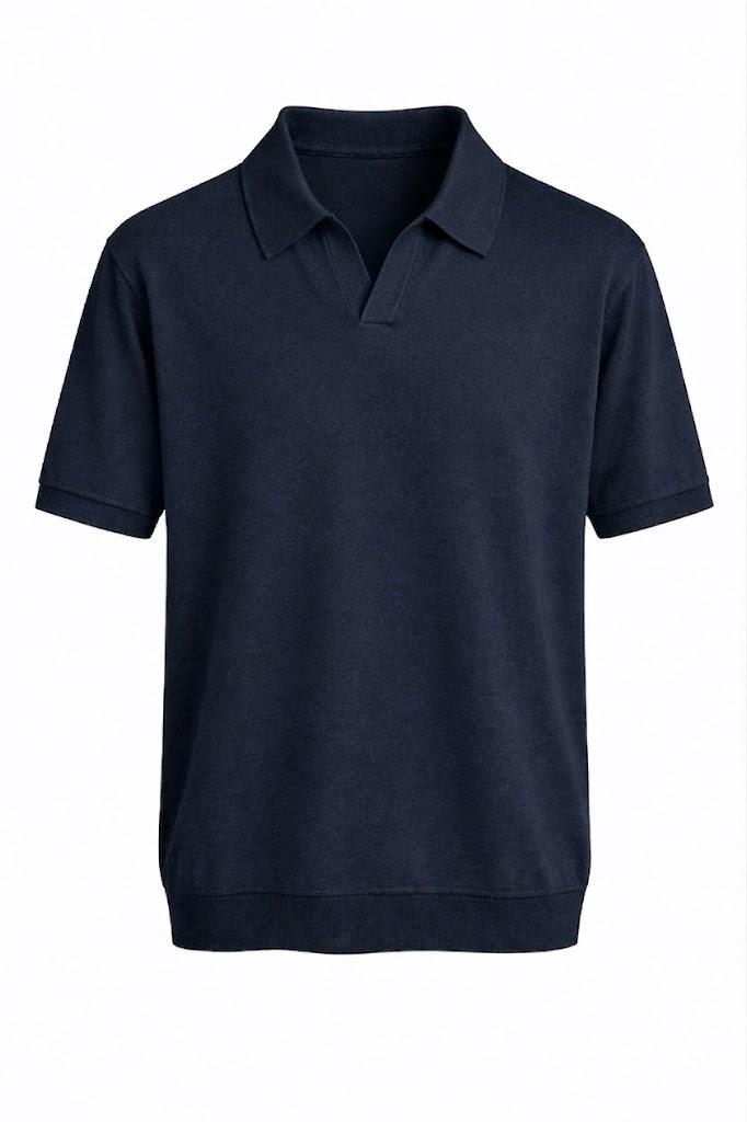 Polo modello Gossip Franzese Napoli MA8352 BLU Franzese Collection Pronta Sartoria 