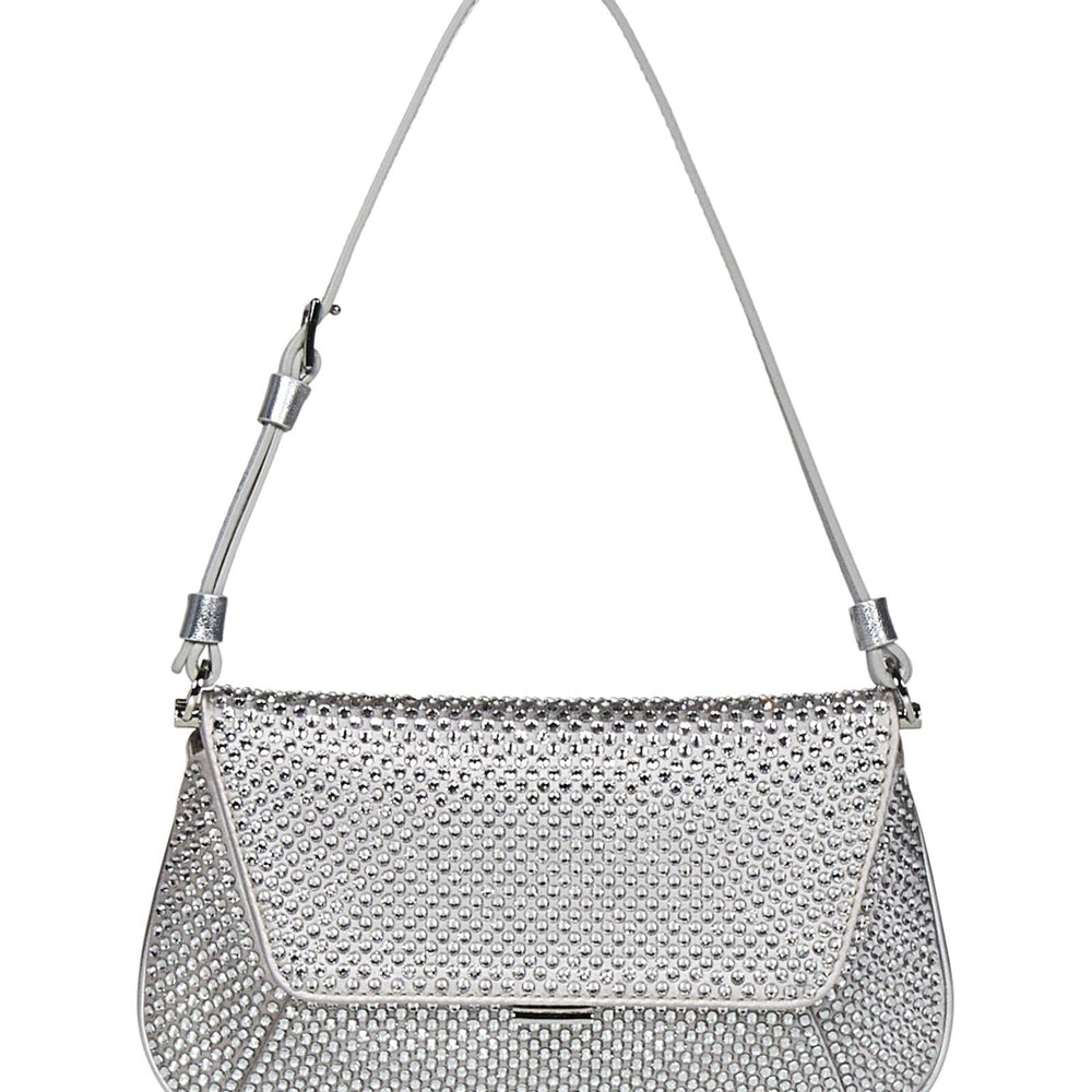 Borsa a spalla AMI MINI CRYSTAL Amina Muaddi AMIMINICRYSTAL SILVER Amina Muaddi 
