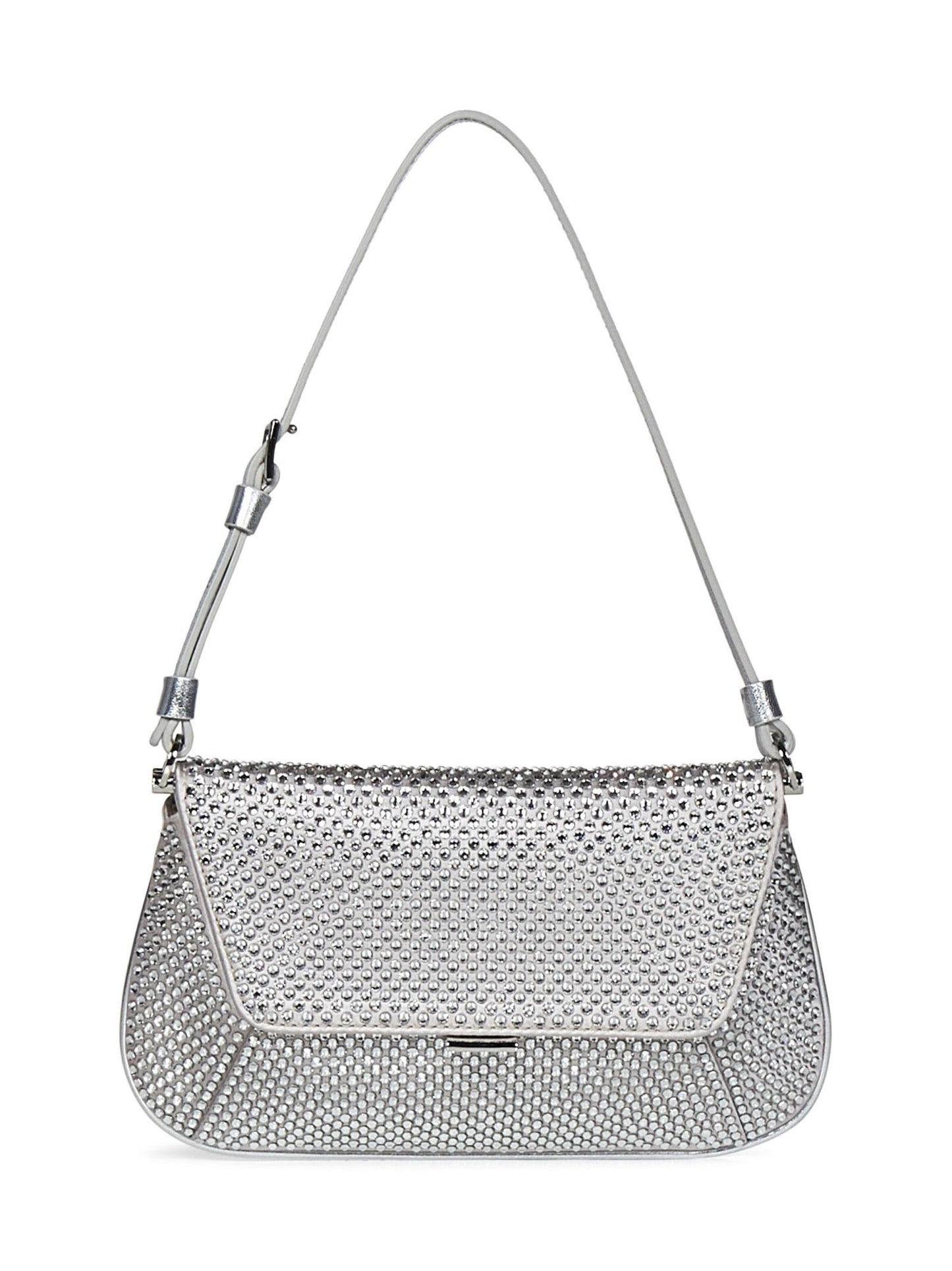 Borsa a spalla AMI MINI CRYSTAL Amina Muaddi AMIMINICRYSTAL SILVER Amina Muaddi 