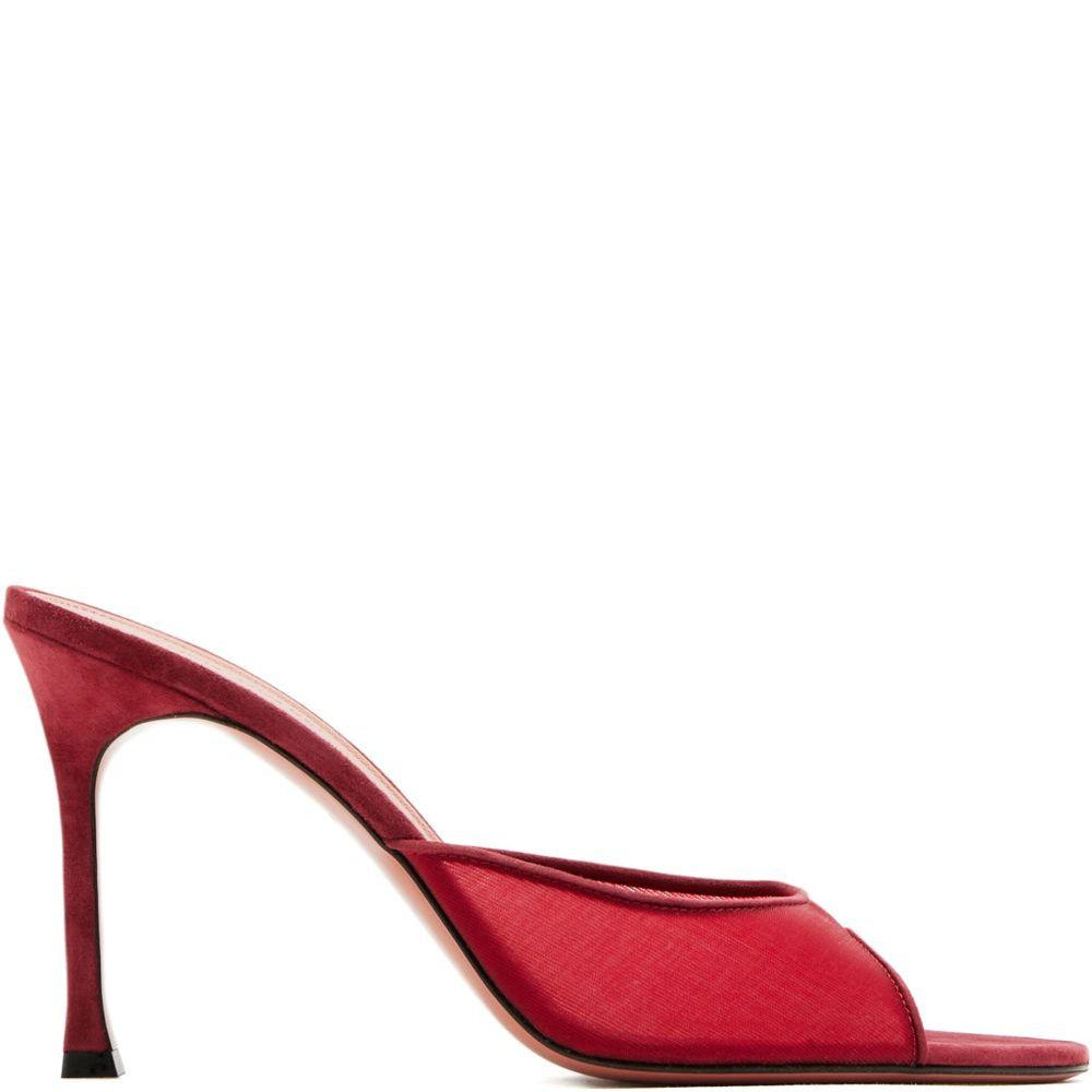 Sandali Alexa Mesh Slipper 95 Amina Muaddi<BR/> ALEXAMESHSLIPPER95 RUBY Amina Muaddi 