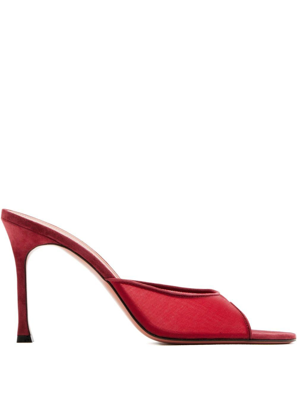 Sandali Alexa Mesh Slipper 95 Amina Muaddi<BR/> ALEXAMESHSLIPPER95 RUBY Amina Muaddi 